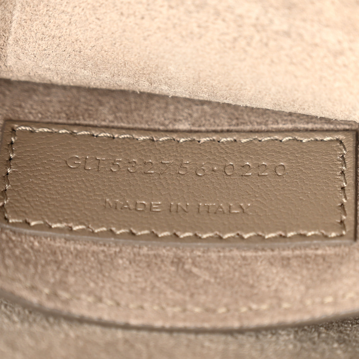 Saint Laurent Suede Monogram Book Bag Grey 6 of 9