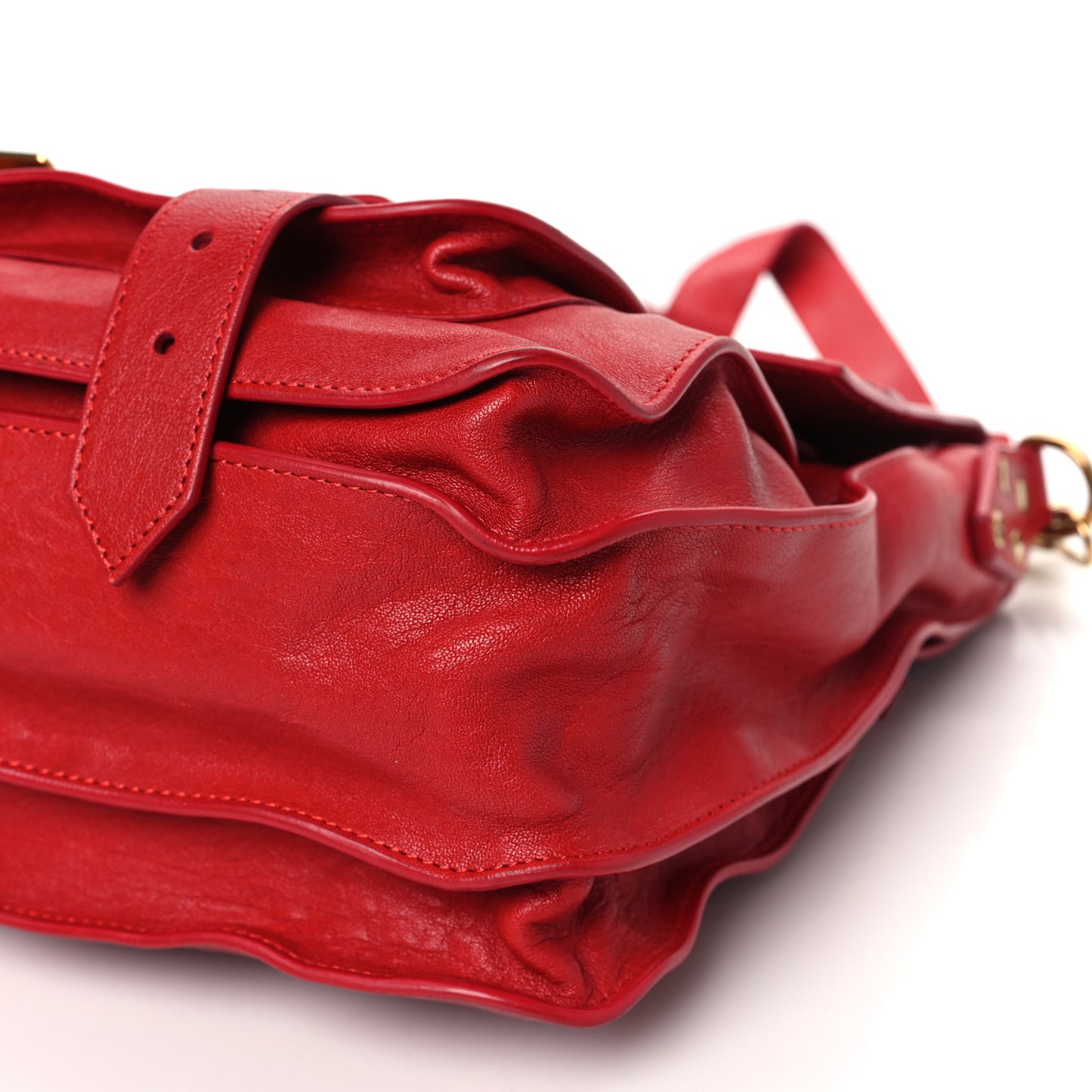 Lambskin Large PS1 Satchel Lipstick Red