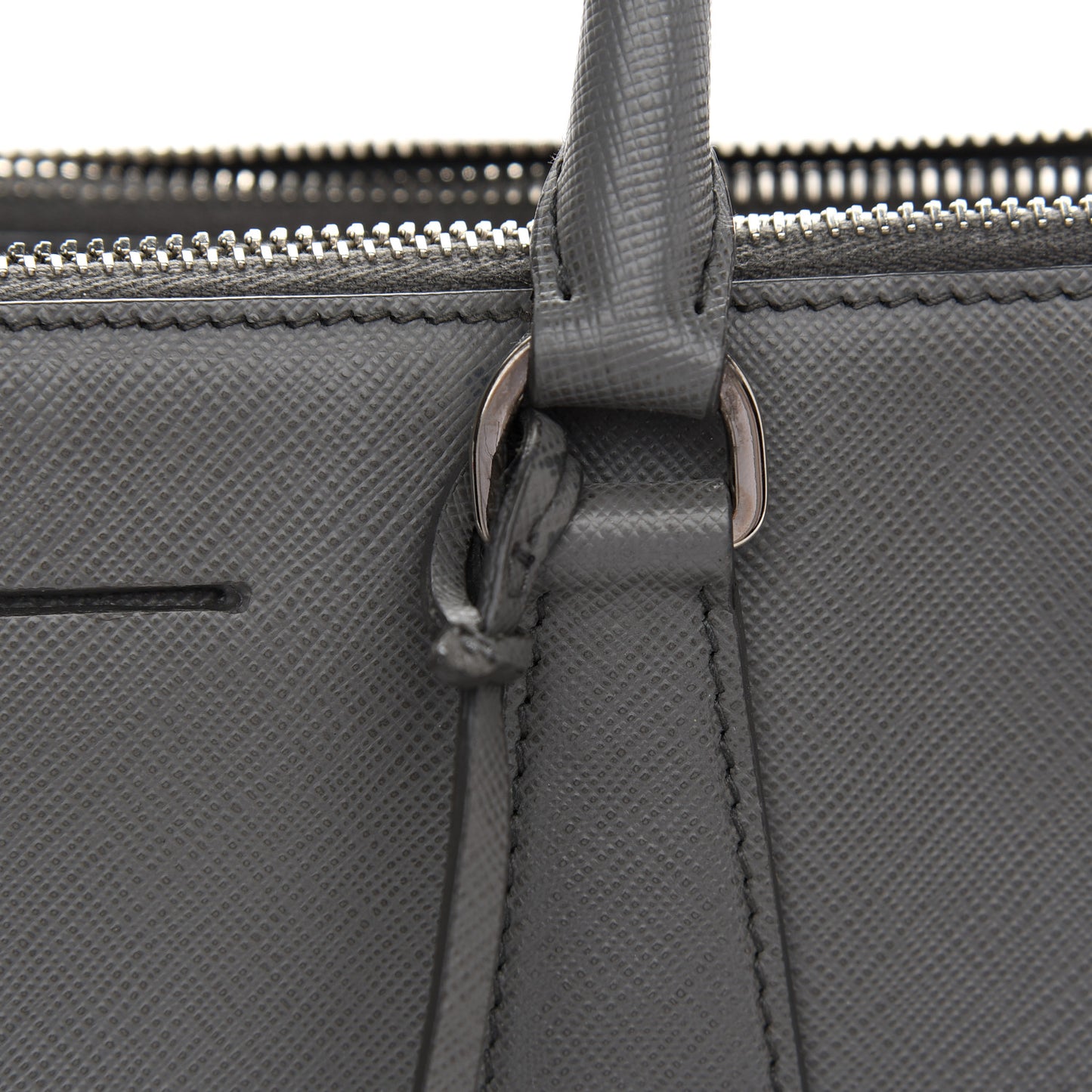 Saffiano Medium Galleria Double Zip Tote Marmo