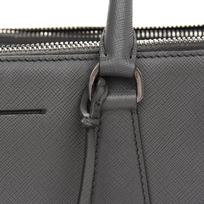 Prada Saffiano Medium Galleria Double Zip Tote Marmo 9 of 12