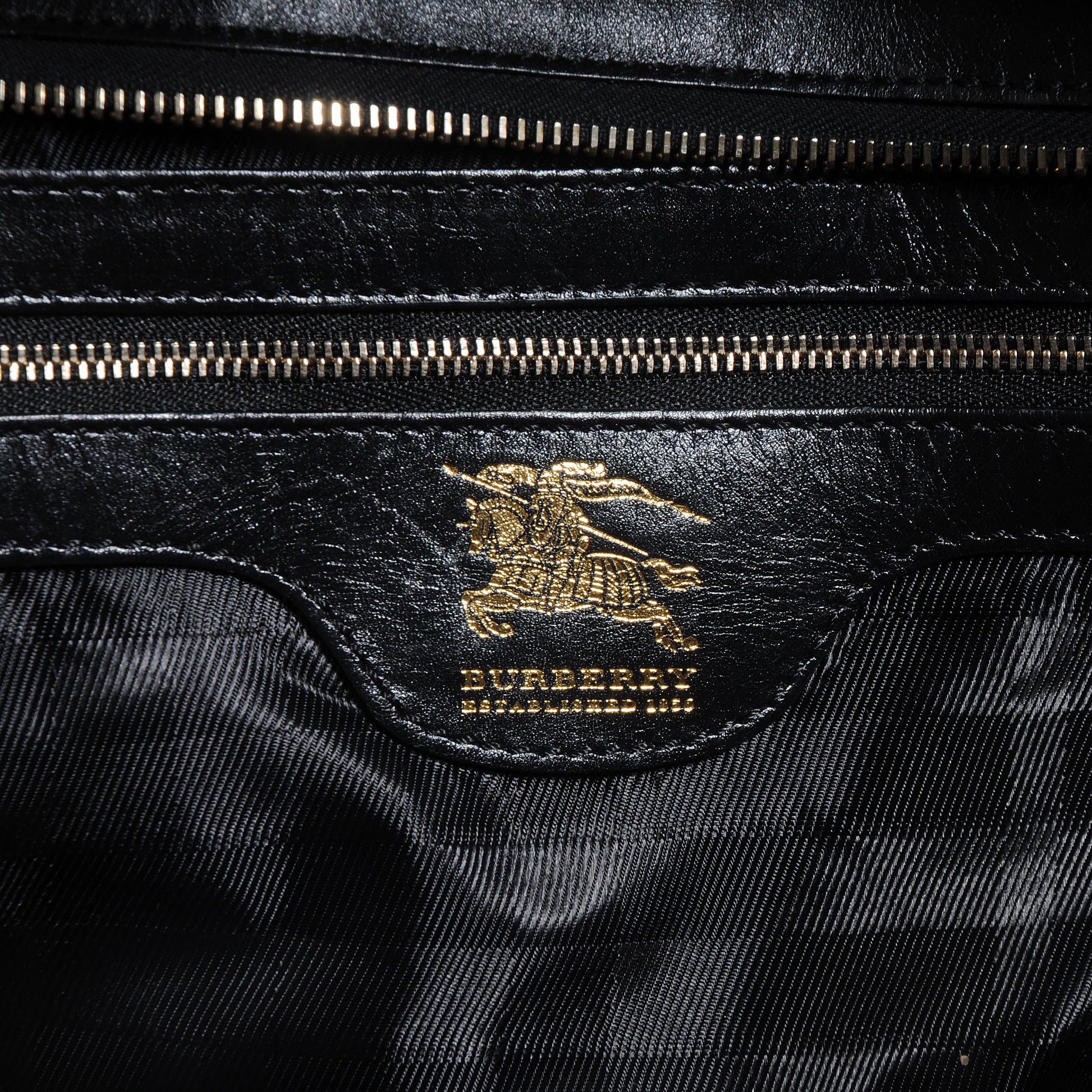 Burberry Leather XL Manor Tote Black 6 of 9