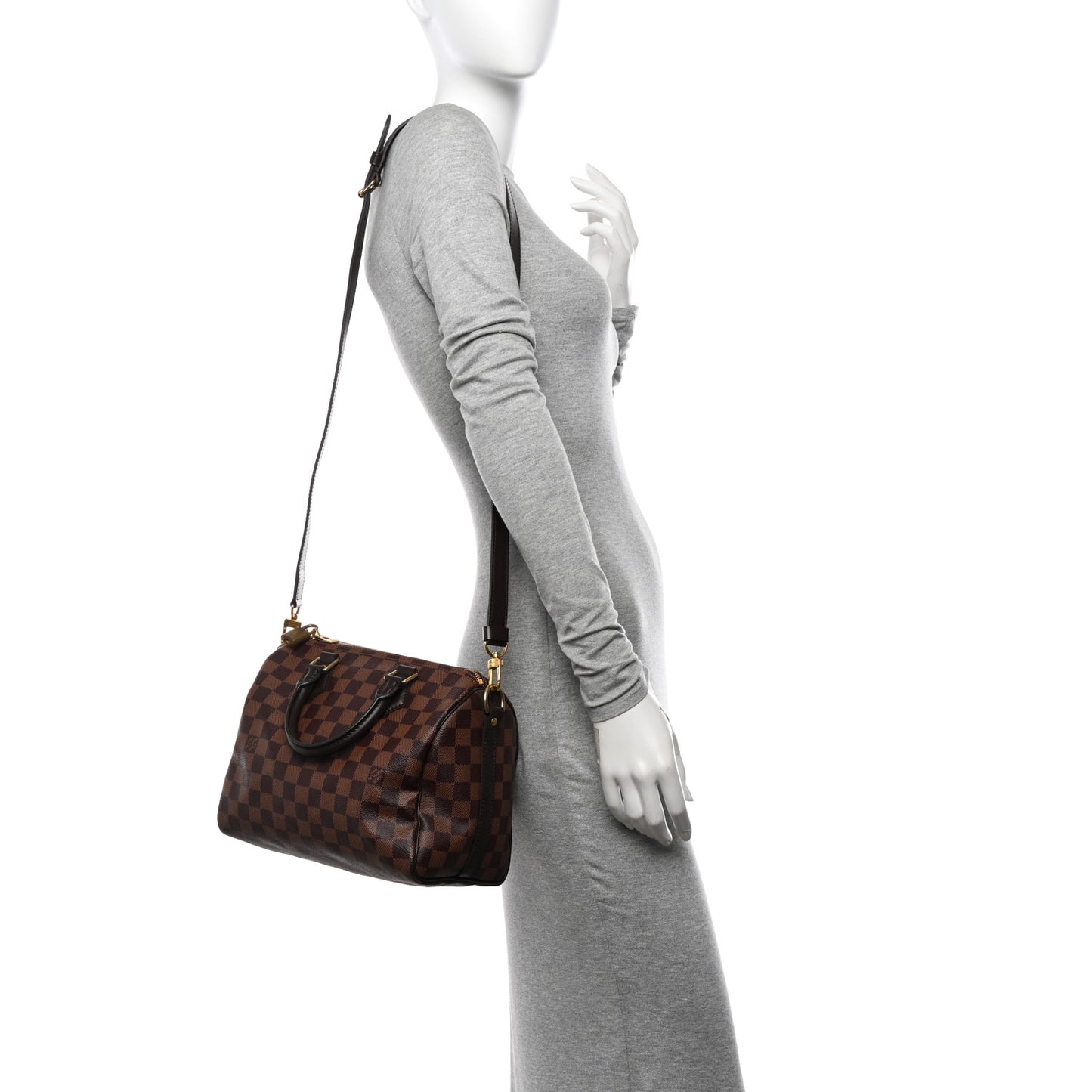 Damier Ebene Speedy Bandouliere 25