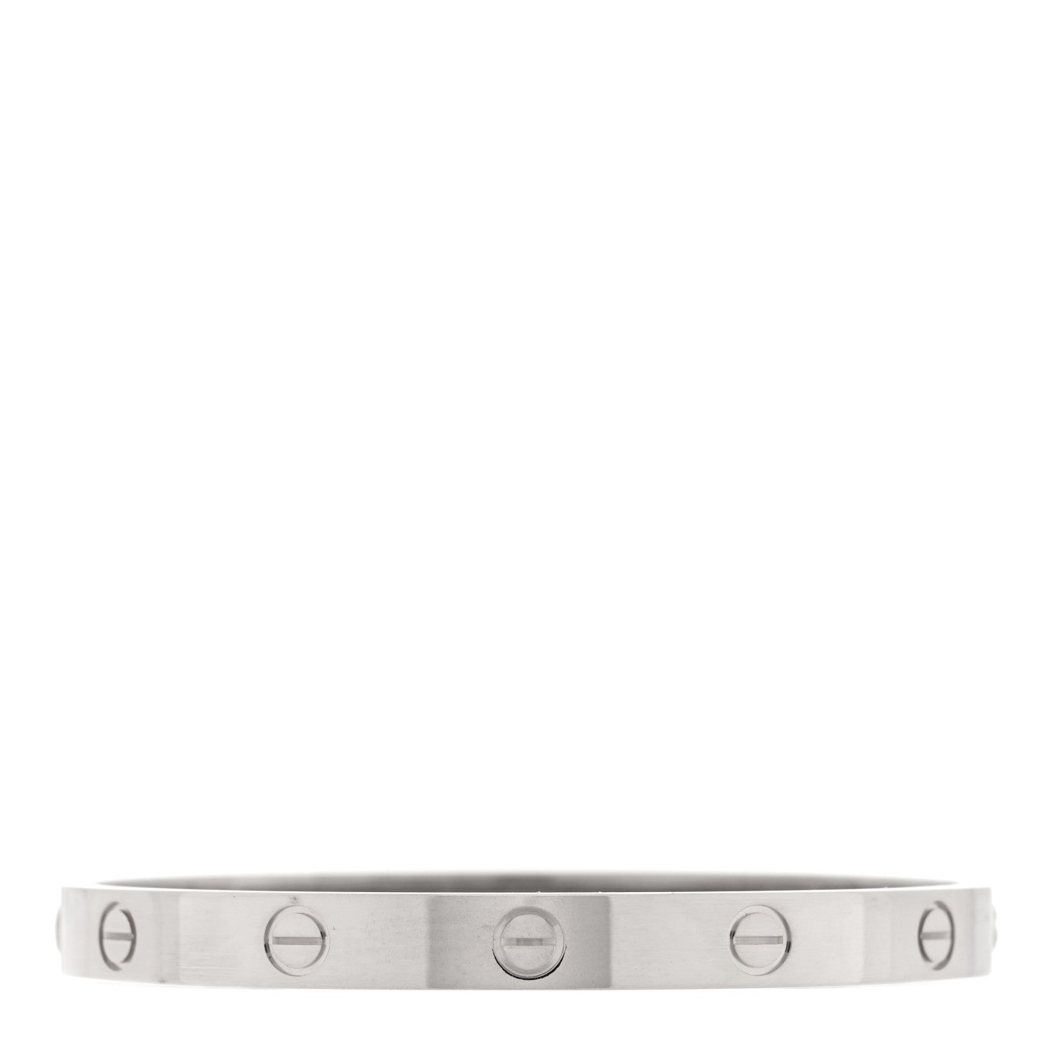 Cartier 18K White Gold LOVE Bracelet 17 2 of 5