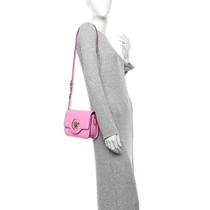 Versace Grained Calfskin La Medusa Shoulder Bag Pink 2 of 9