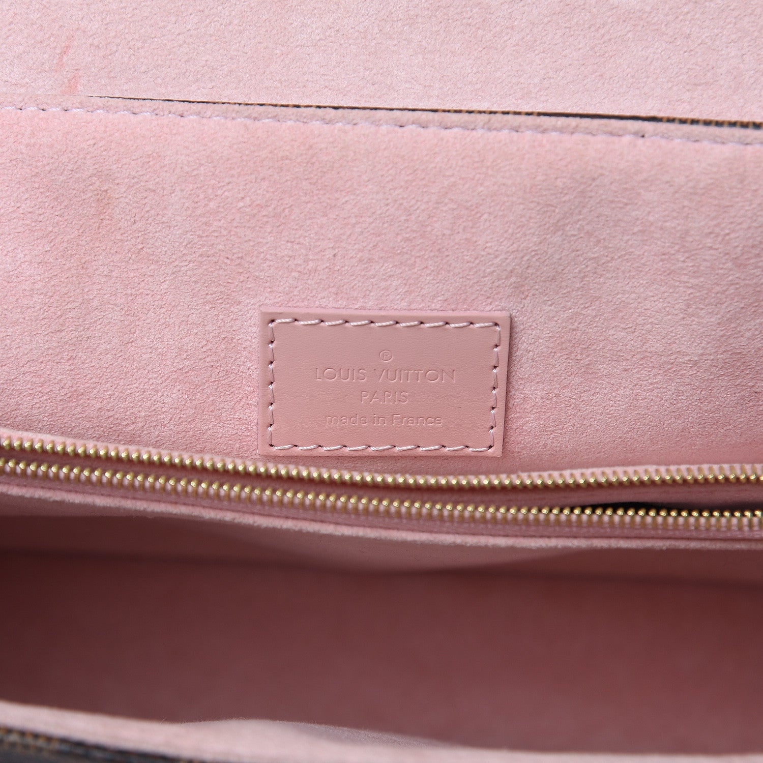Louis Vuitton Damier Ebene Caissa Clutch Rose Ballerine 6 of 9