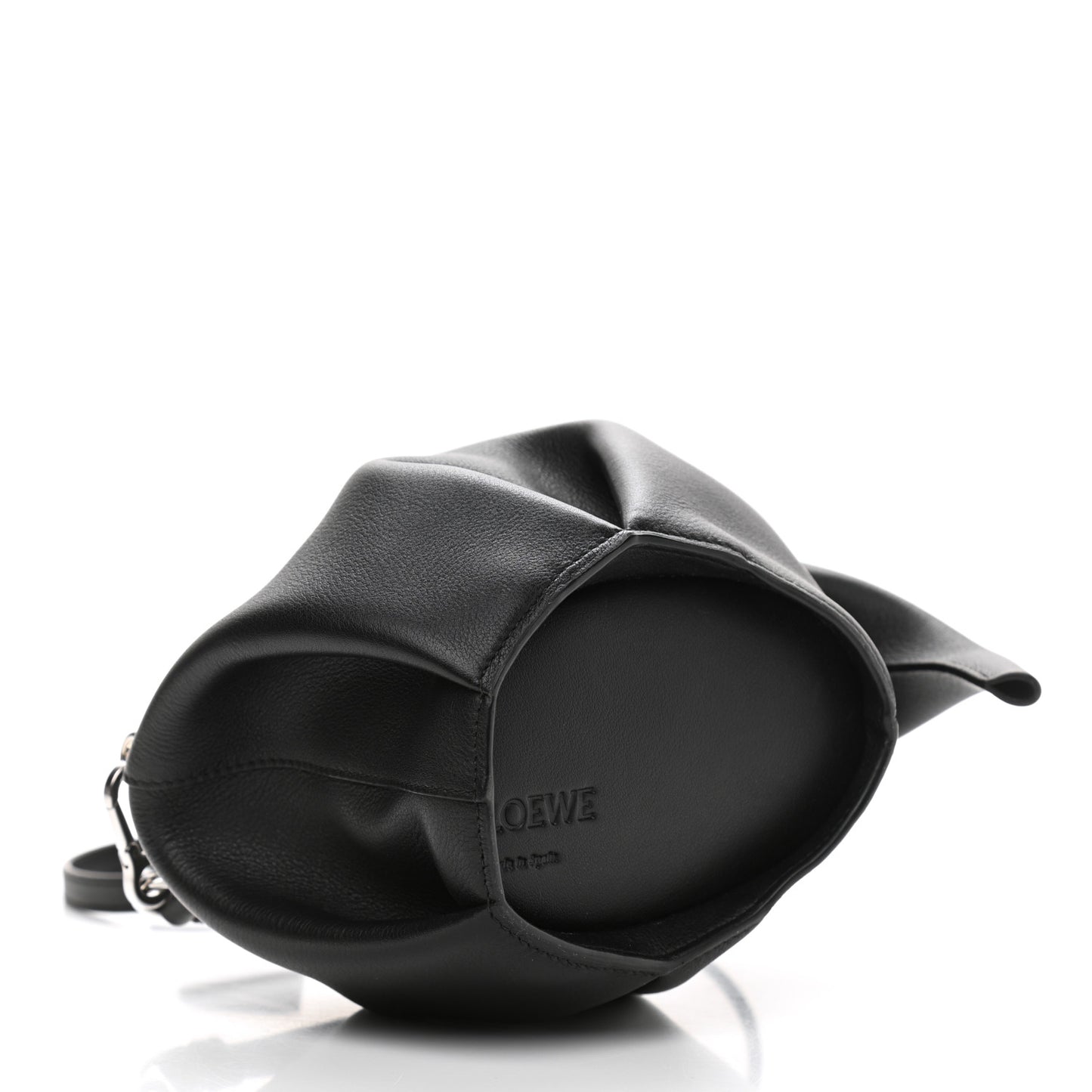Calfskin Mini Elephant Crossbody Bag Black