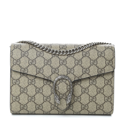 Gucci GG Supreme Monogram Mini Dionysus Chain Wallet Beige Black 1 of 11