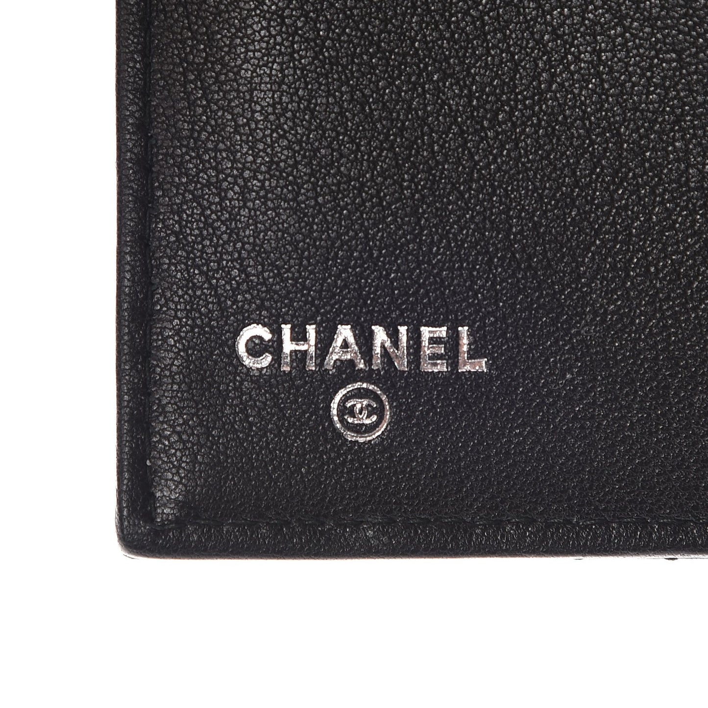 Lambskin Quilted Small Flap Wallet Black