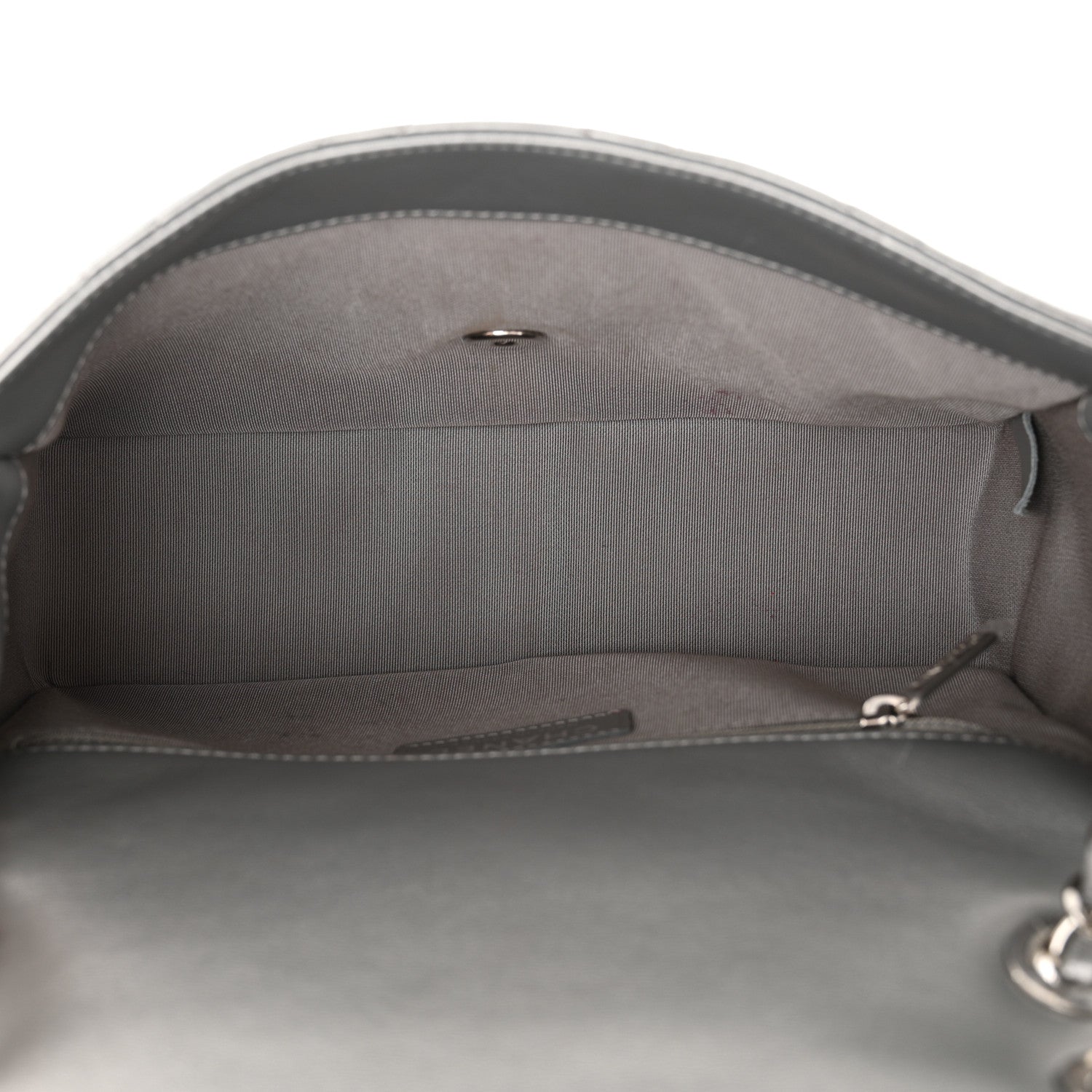 Chanel Metallic Lambskin Medium Chain All Over Flap Silver 5 of 12