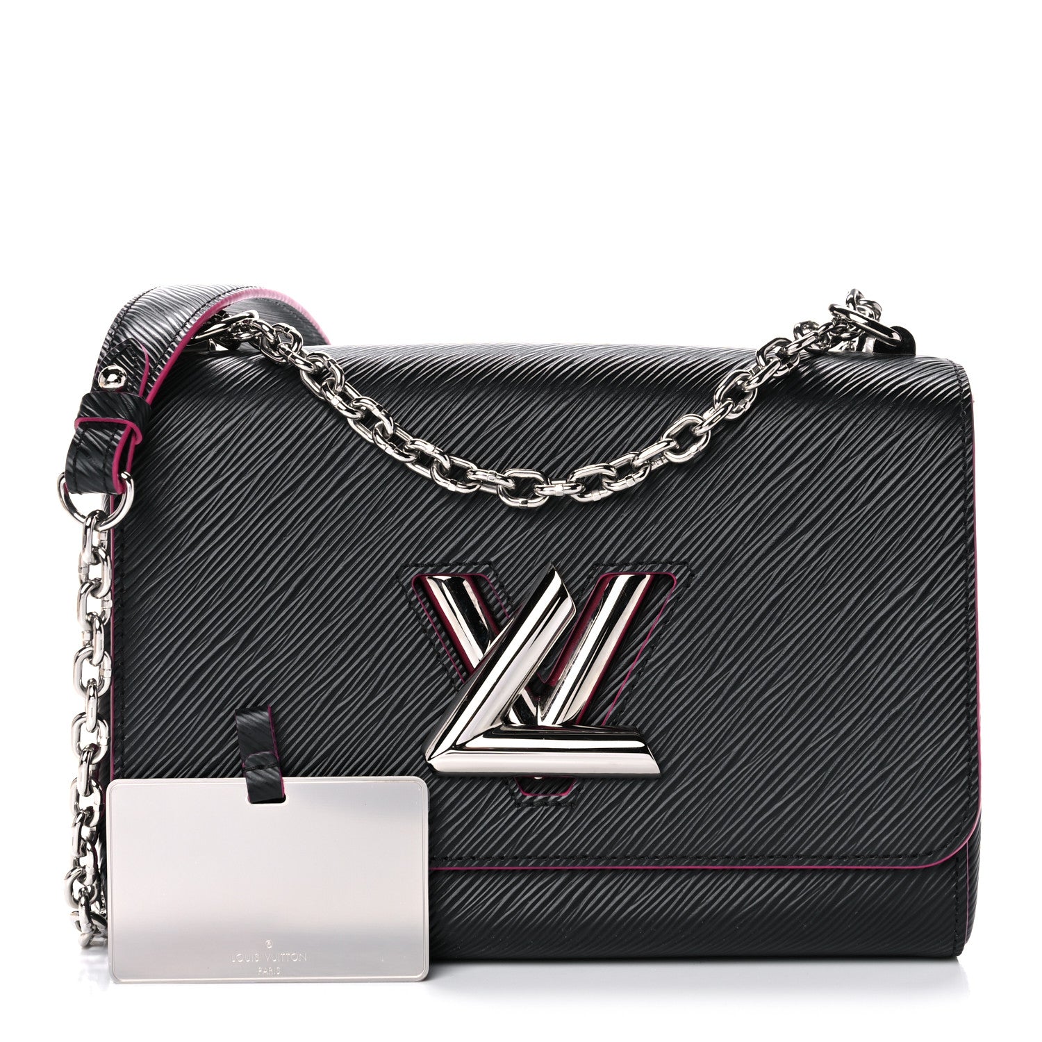 Louis Vuitton Epi Twist Shoulder Bag MM Black Pink 3 of 12