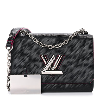 Louis Vuitton Epi Twist Shoulder Bag MM Black Pink 3 of 12