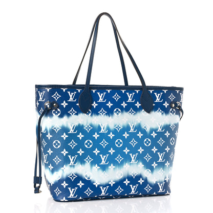 Louis Vuitton Monogram Escale Neverfull MM Blue 3 of 9