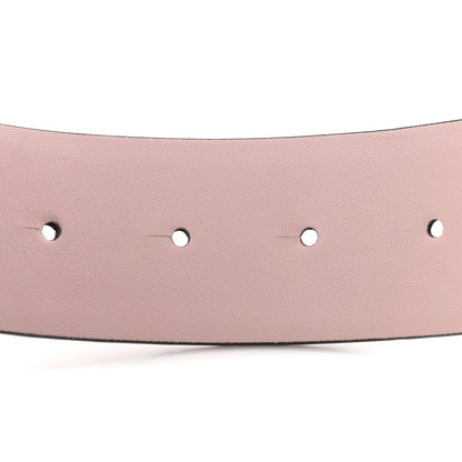 Valentino Garavani Crocodile Embossed Calfskin VLogo Belt 90 36 Pink 4 of 7