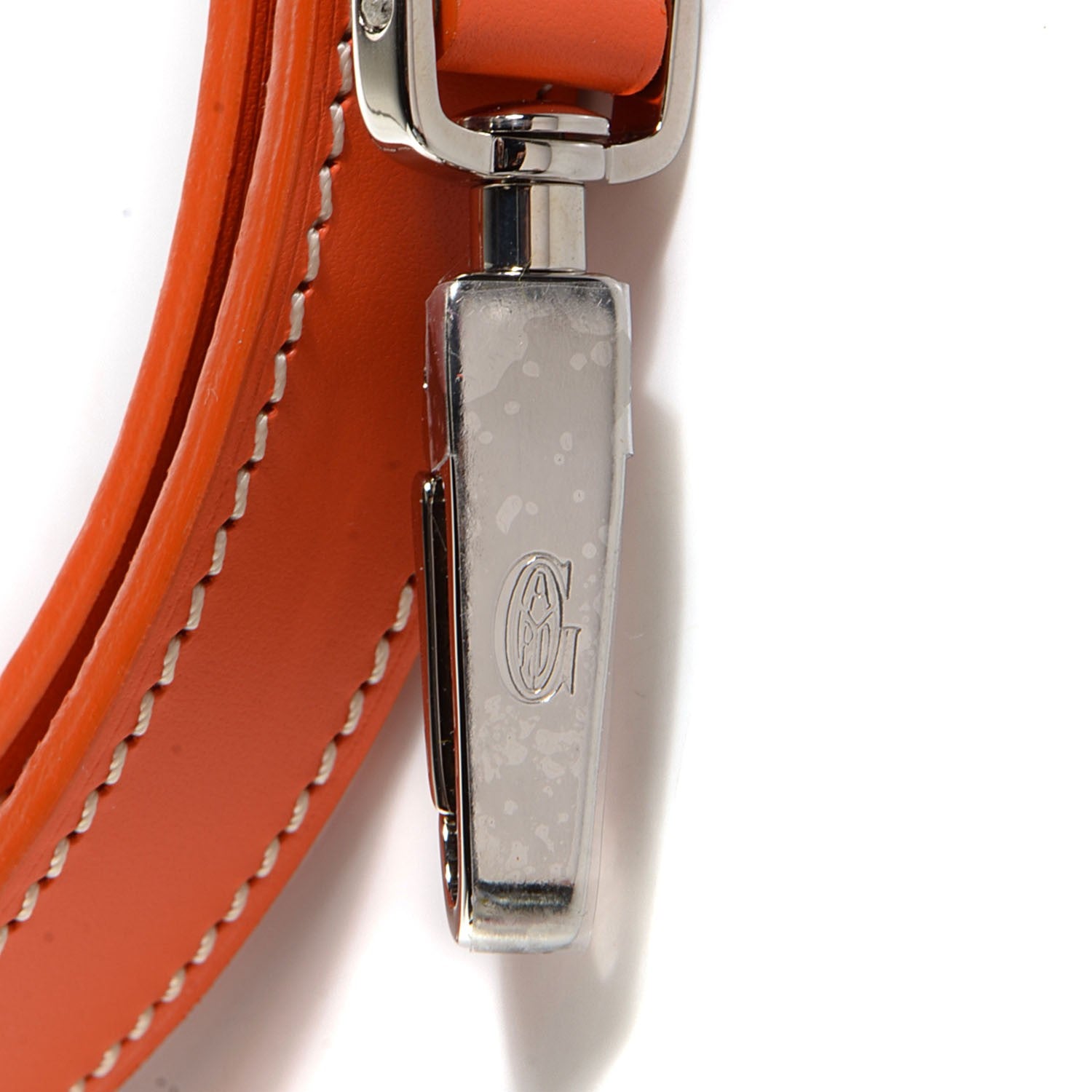 Goyard Leather Adjustable Shoulder Strap Orange 3 of 6
