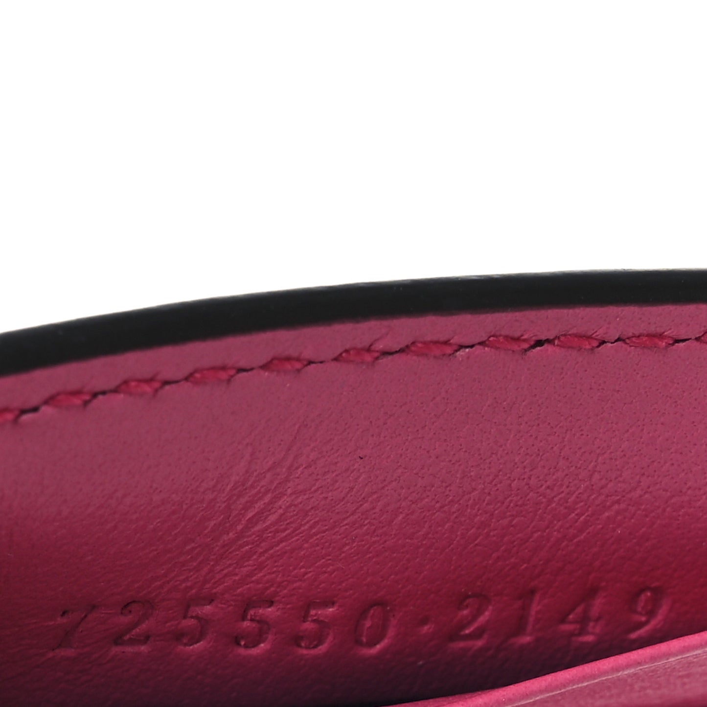 Calfskin GG Tennis Bi-Color Embossed Zip Wallet Modern Fucsia Modern Blue