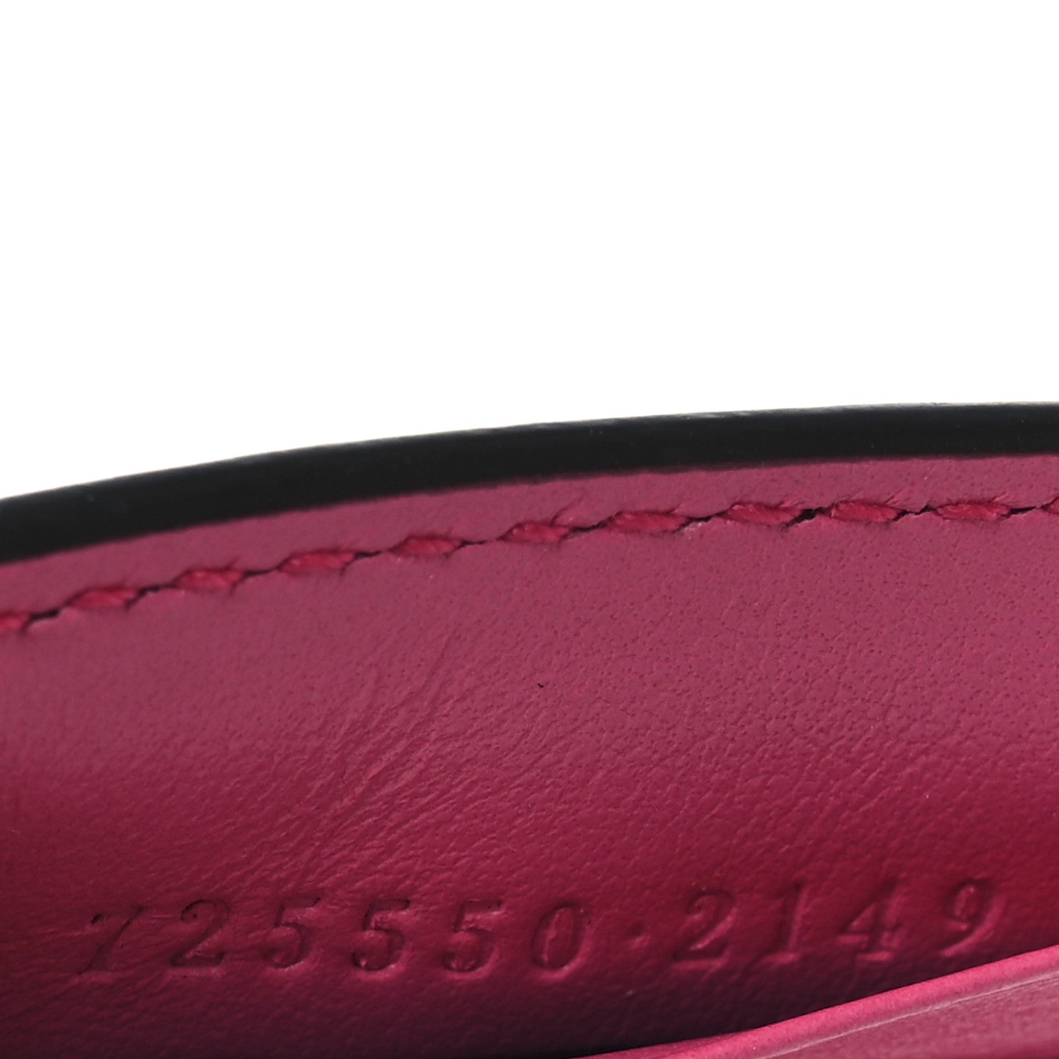 Gucci Calfskin GG Tennis Bi-Color Embossed Zip Wallet Modern Fucsia Modern Blue 7 of 8