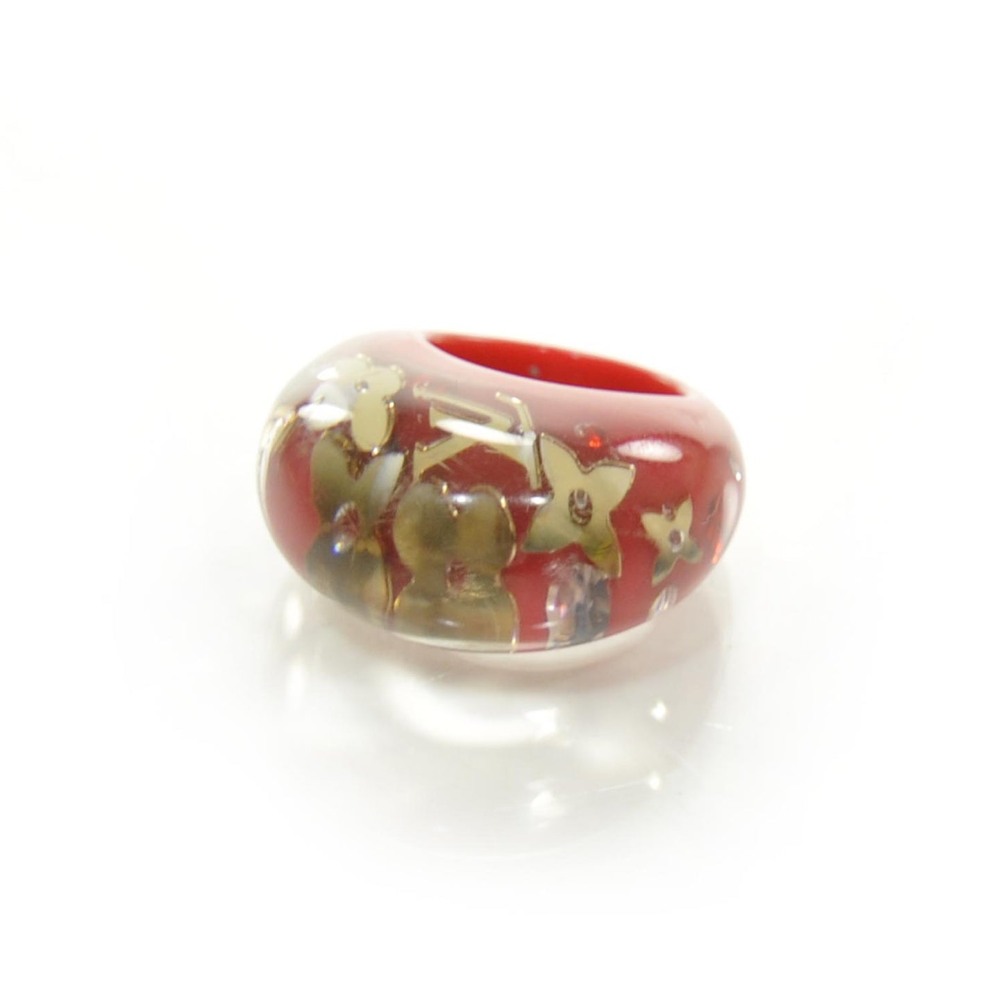 Inclusion Ring Pomme D'Amour Red 5.5