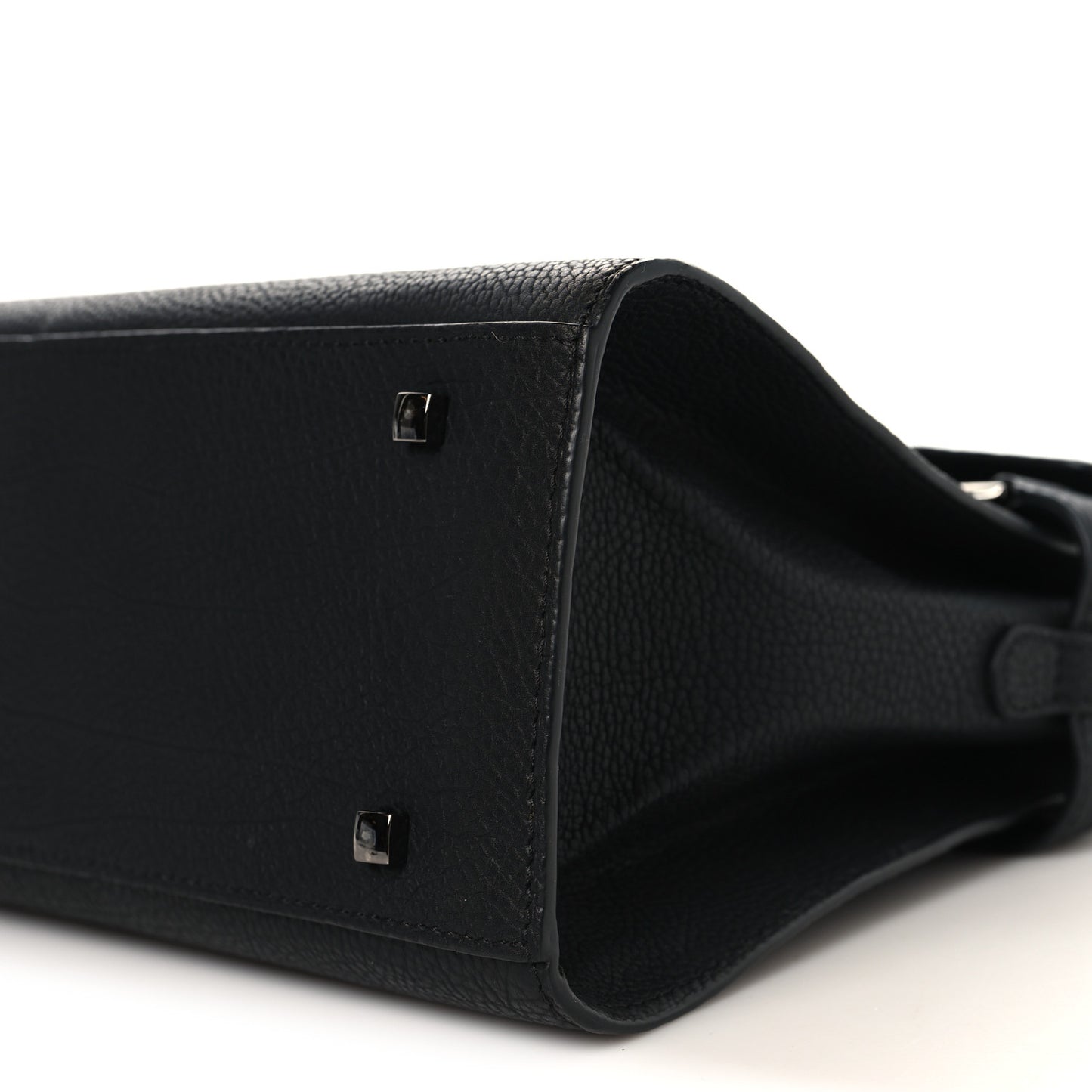 Grained Calfskin GM Tempete Satchel Black