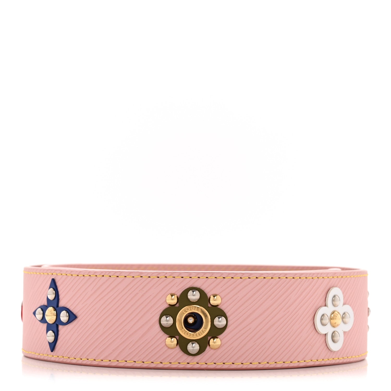 Louis Vuitton Epi Mechanical Flowers Bandouliere Shoulder Strap Rose Ballerine 2 of 8