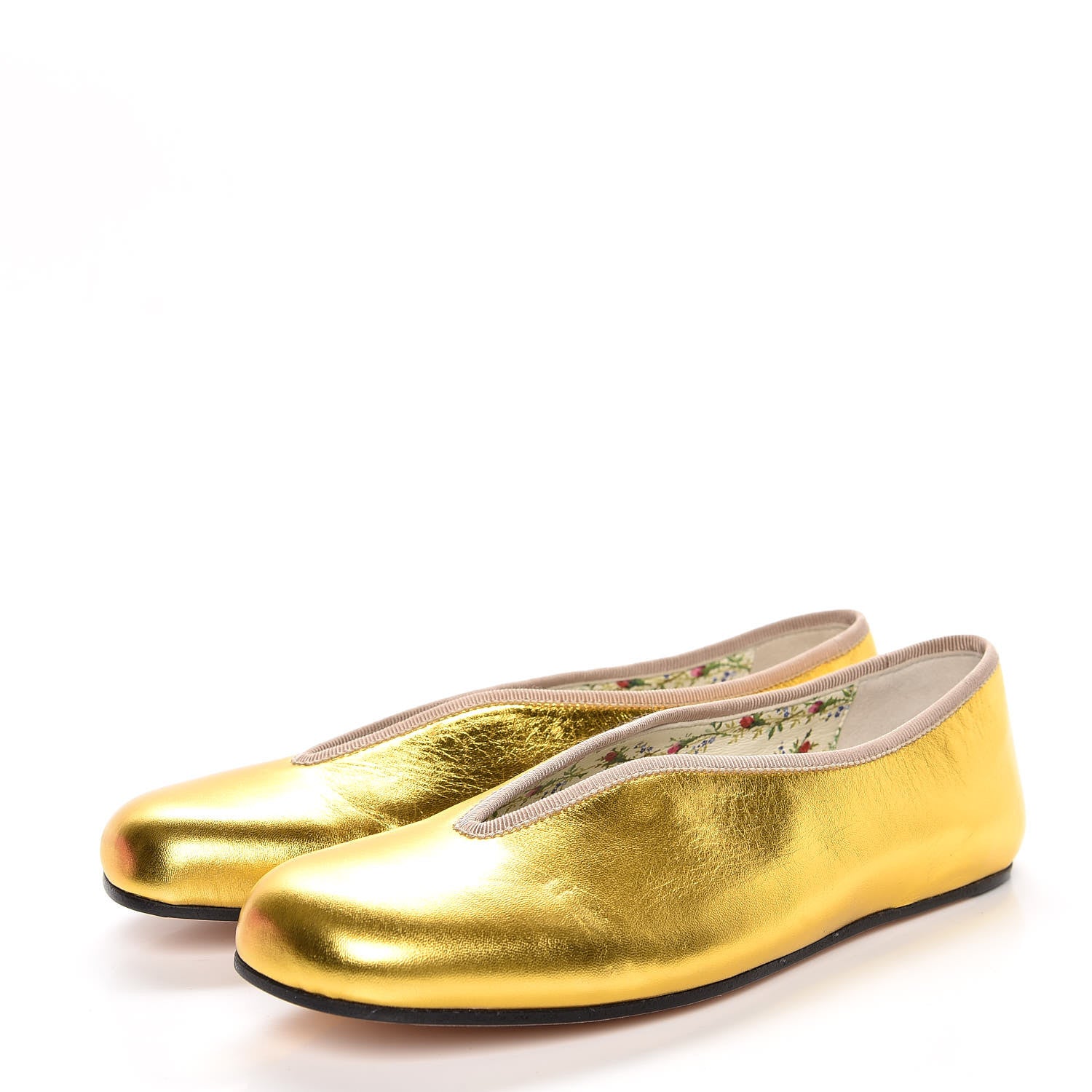 Gucci Metallic Nappa Patent Hannelore Detachable Platform Sandals 36 Gold 10 of 16