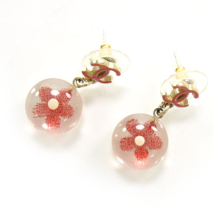 Chanel CC Camellia Flower Drop Earrings 1 of 6
