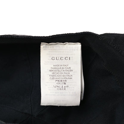 Gucci Monogram Textured Dollar Calfskin Zeno Baseball Hat XL Black 8 of 8