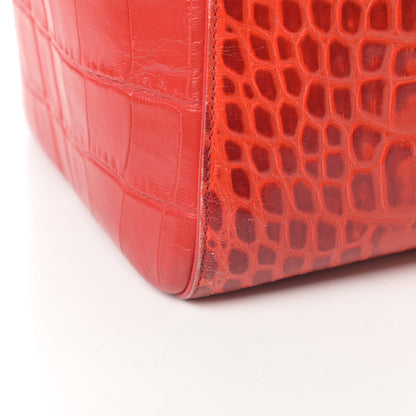 Givenchy Calfskin Crocodile Embossed Medium Antigona Red 18 of 21