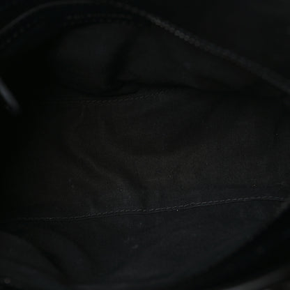 Balenciaga Semi Shiny Calfskin Crocodile Embossed Monochrome Neo Cagole Handbag XS Black 6 of 10