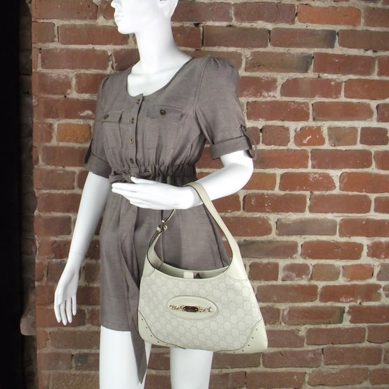 Guccissima Punch Hobo Ivory