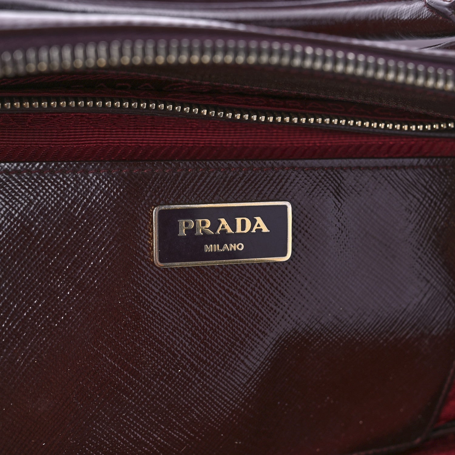 Prada Saffiano Lux Large Galleria Double Zip Tote Granato 5 of 11