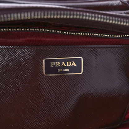 Prada Saffiano Lux Large Galleria Double Zip Tote Granato 5 of 11