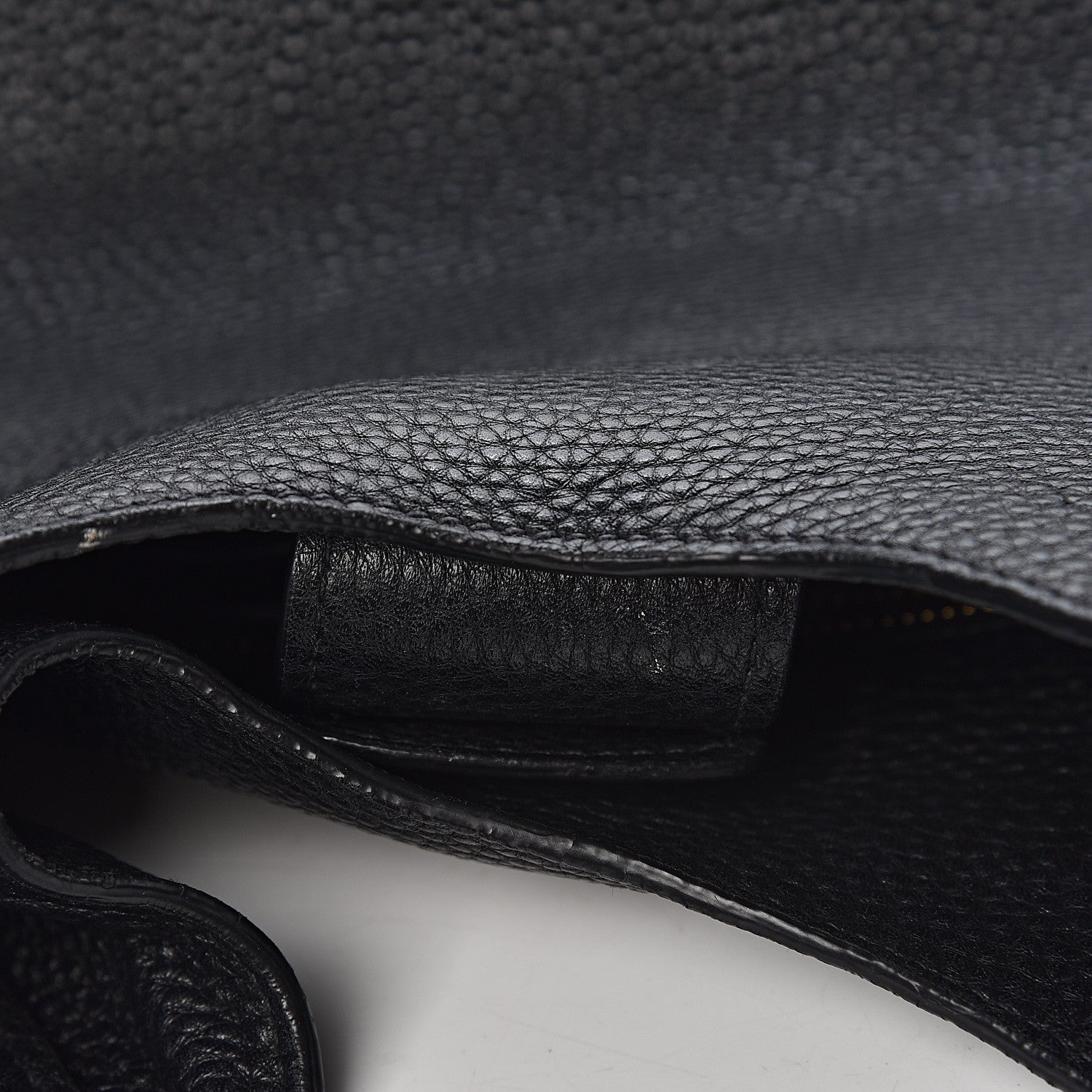 Prada Vitello Daino Embossed Logo Hobo Black 7 of 21