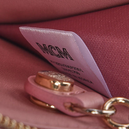 MCM Visetos Key Pouch Pink 8 of 9