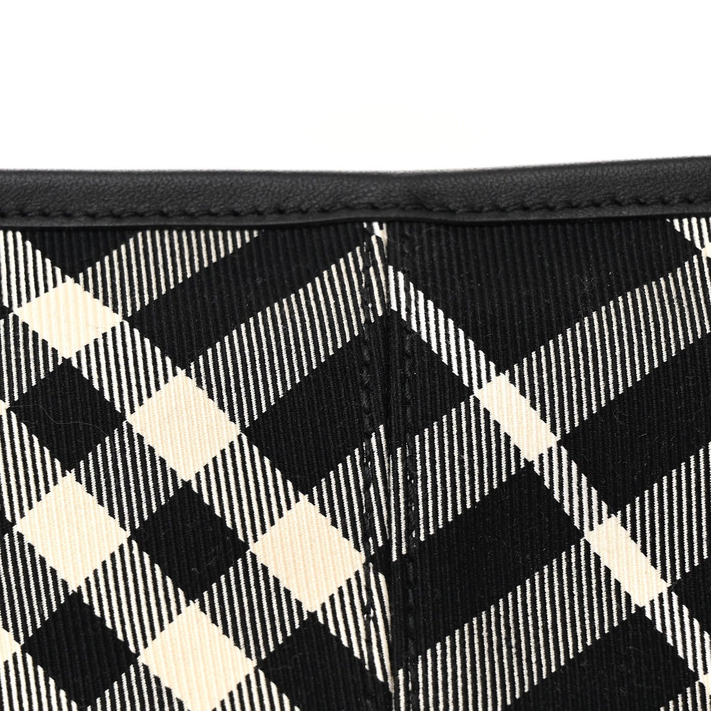 Essential Check Simple Baguette Black Calico