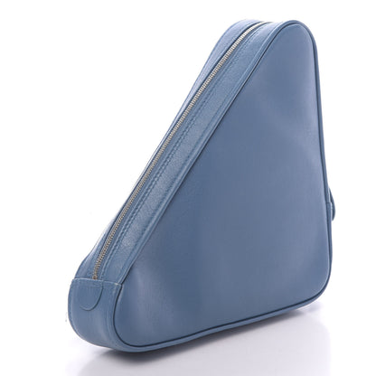 Balenciaga Calfskin M Triangle Pouch Bleu Persan 3 of 9