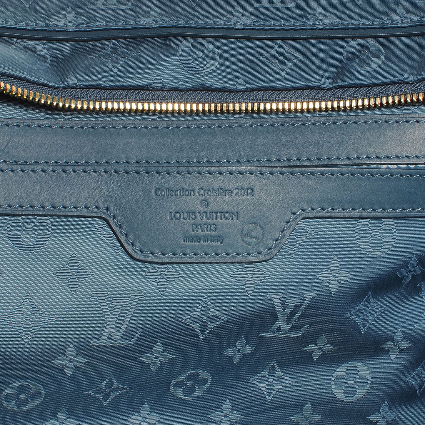 Nylon Monogram Nouvelle Vague La Tour Eiffel Beach Bag Turquoise