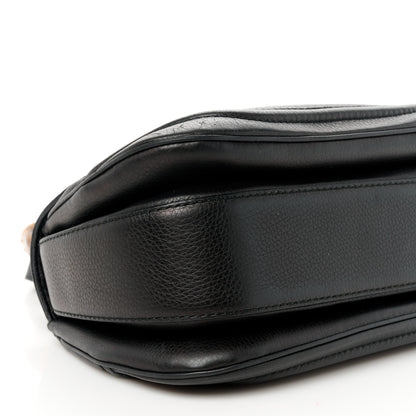 Gucci Cellarius Calfskin Medium New Bamboo Top Handle Bag Black 10 of 11