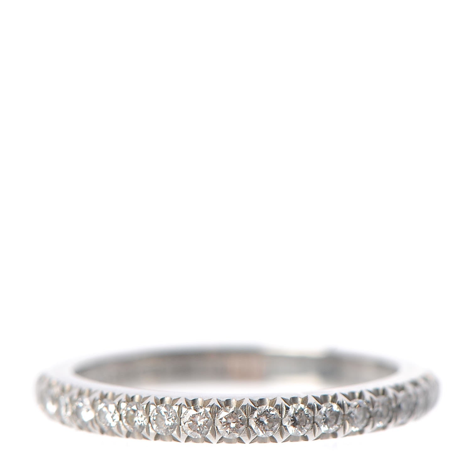 Tiffany Platinum Diamond Soleste Eternity Band Ring 45 3.5 1 of 6