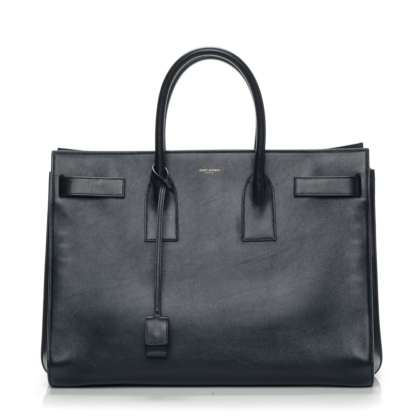 Calfskin Large Sac De Jour Carryall Midnight Blue