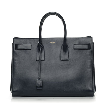 Saint Laurent Calfskin Large Sac De Jour Carryall Midnight Blue 1 of 7