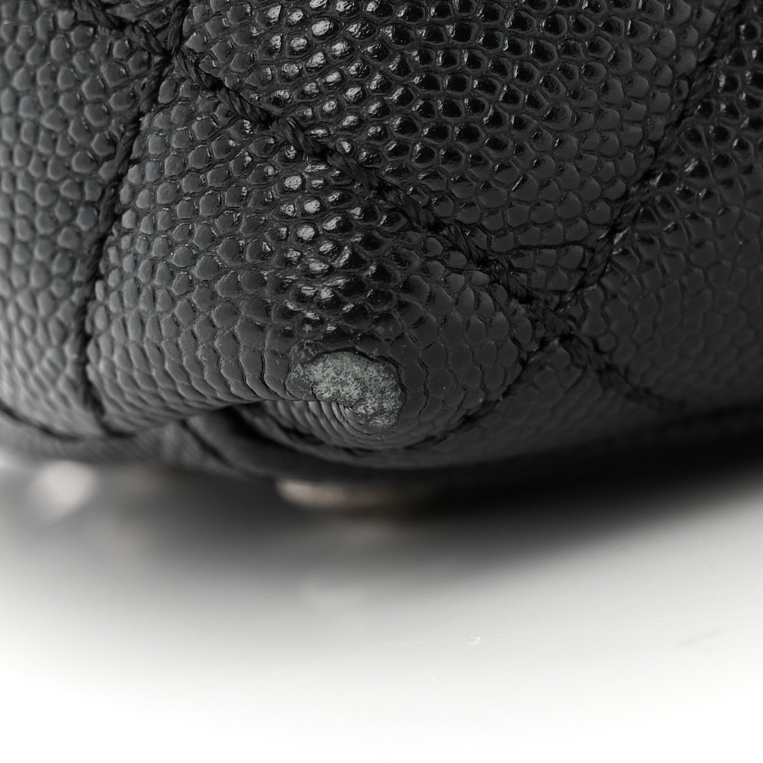 Chanel Caviar Lizard Embossed Quilted Mini Coco Handle Flap Black 12 of 15