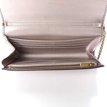 Christian Dior Metallic Calfskin J'adior Croisiere Chain Wallet Bronze 6 of 11