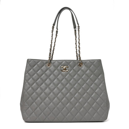 Chanel Caviar Quilted Large Classic Shopping Tote Grey 1 of 9