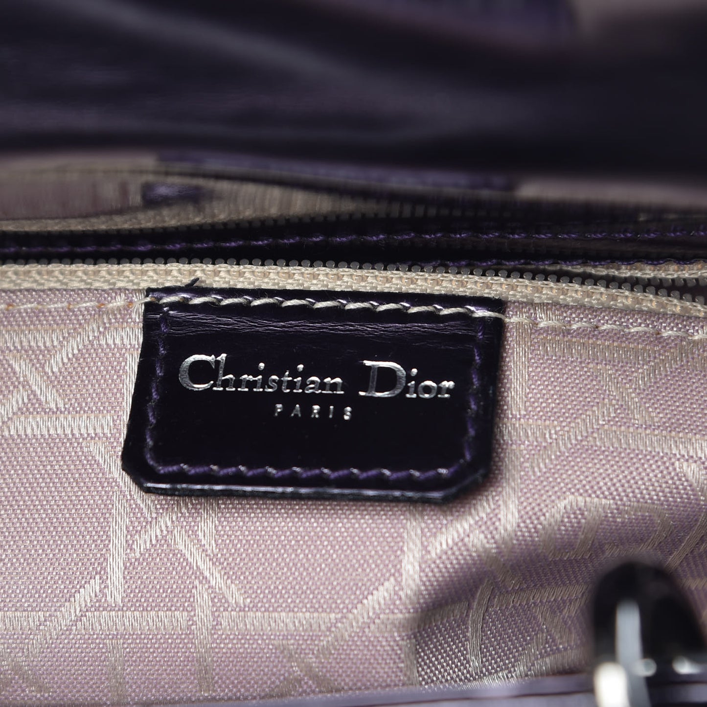 Patent Mini Lady Dior Purple