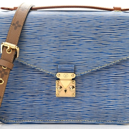 Louis Vuitton Epi Reverse Monogram Pochette Metis Denim Light 6 of 8