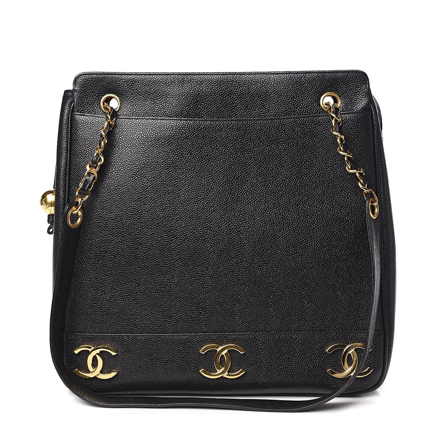 Chanel Caviar CC Shoulder Bag Black 1 of 11