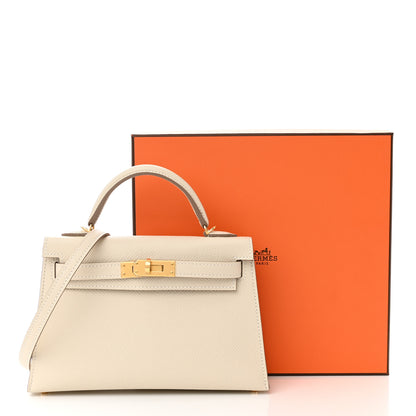 Hermes Epsom Mini Kelly Sellier 20 Craie 10 of 10