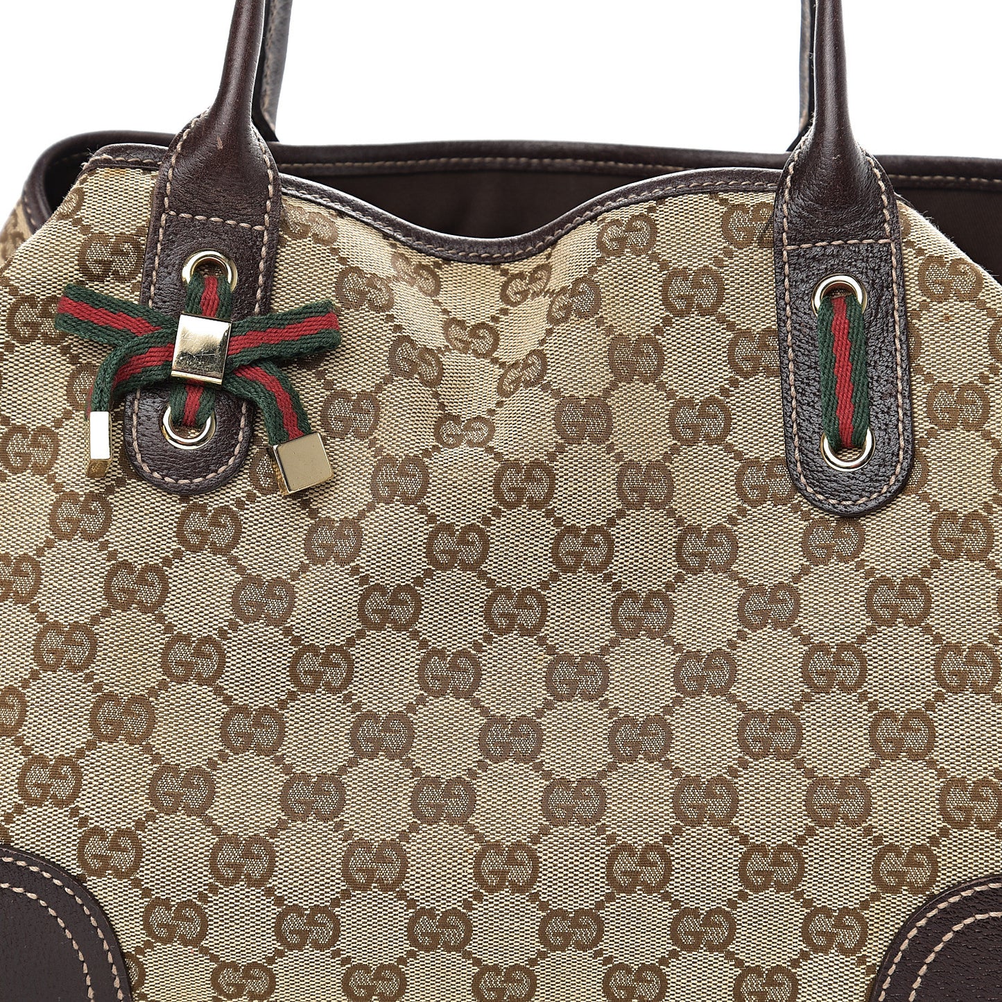 Monogram Medium Princy Tote Dark Brown
