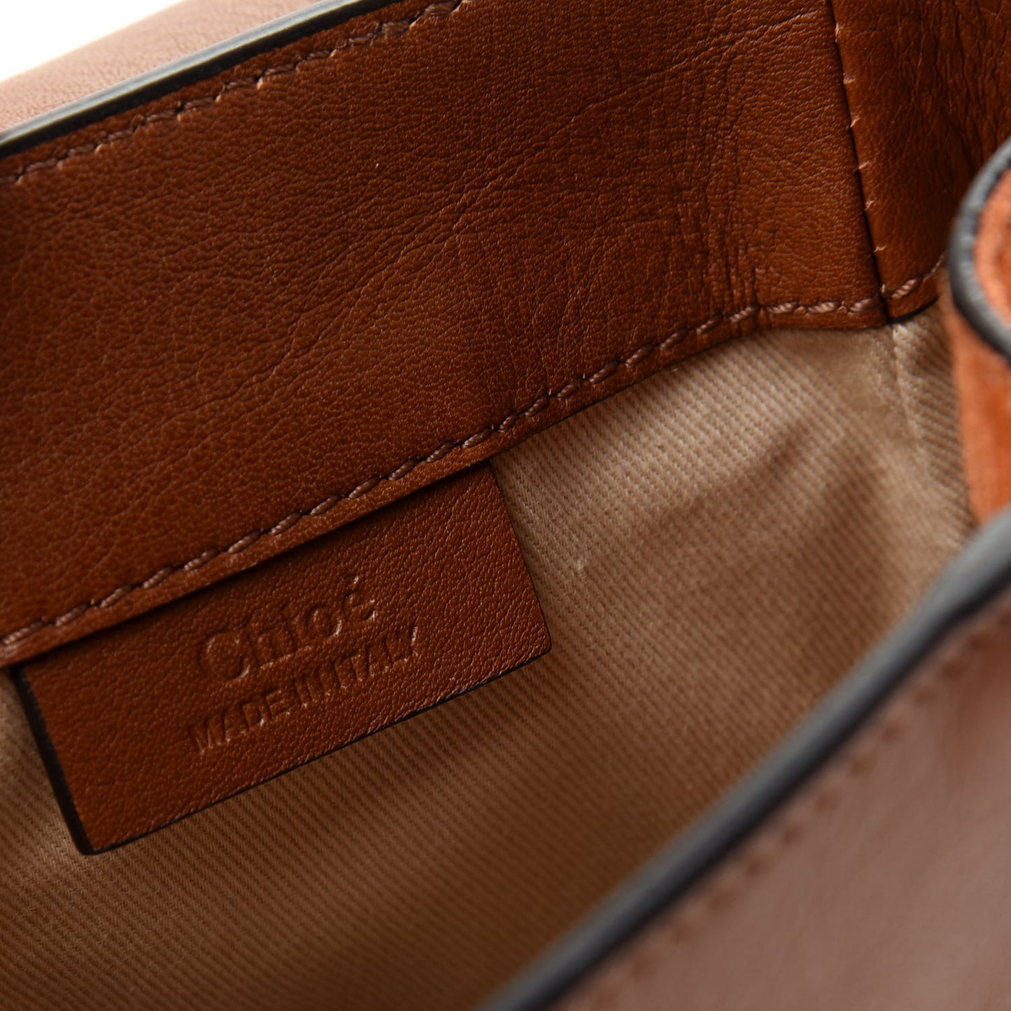 Suede Calfskin Small Faye Backpack Tan