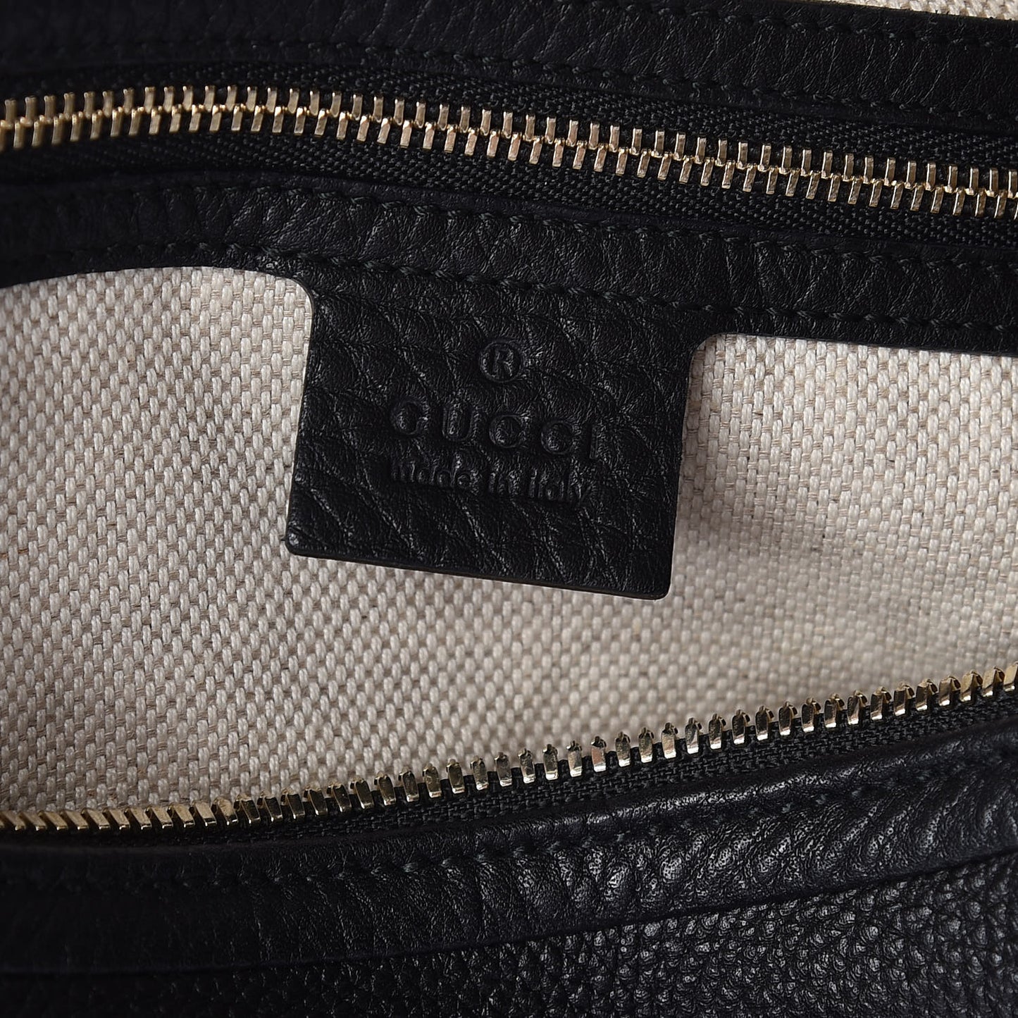 Pebbled Calfskin Soho Hobo Black